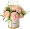 Fake Artificial Flowers in Vase Faux Peony Silk Hydrangea Flower Centerpieces Décor for Wedding Table Decoration